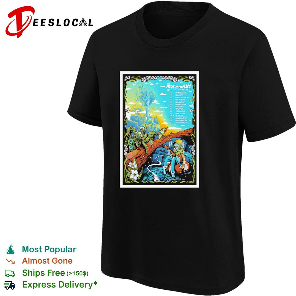 Fantasy nature tour poster scenic illustration concert shirt