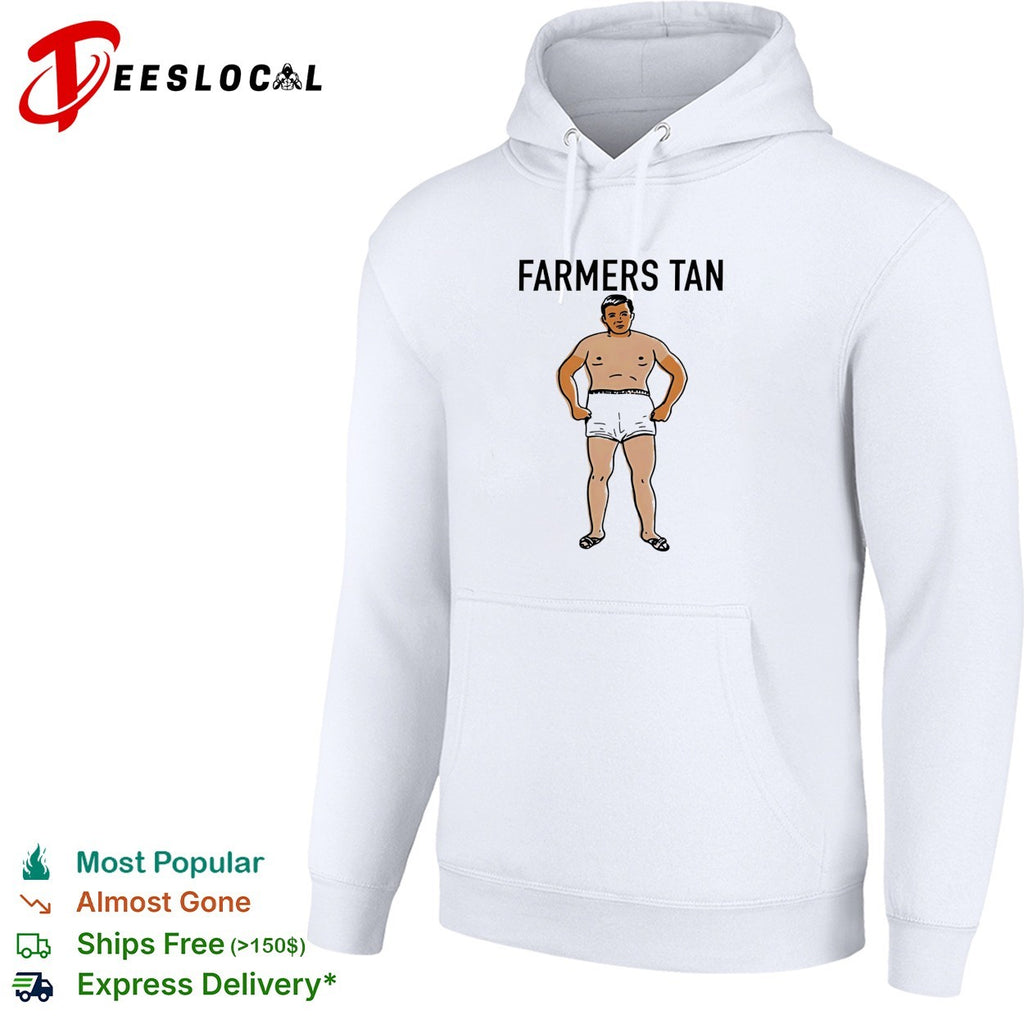 Farmers tan man summer cartoon shirt