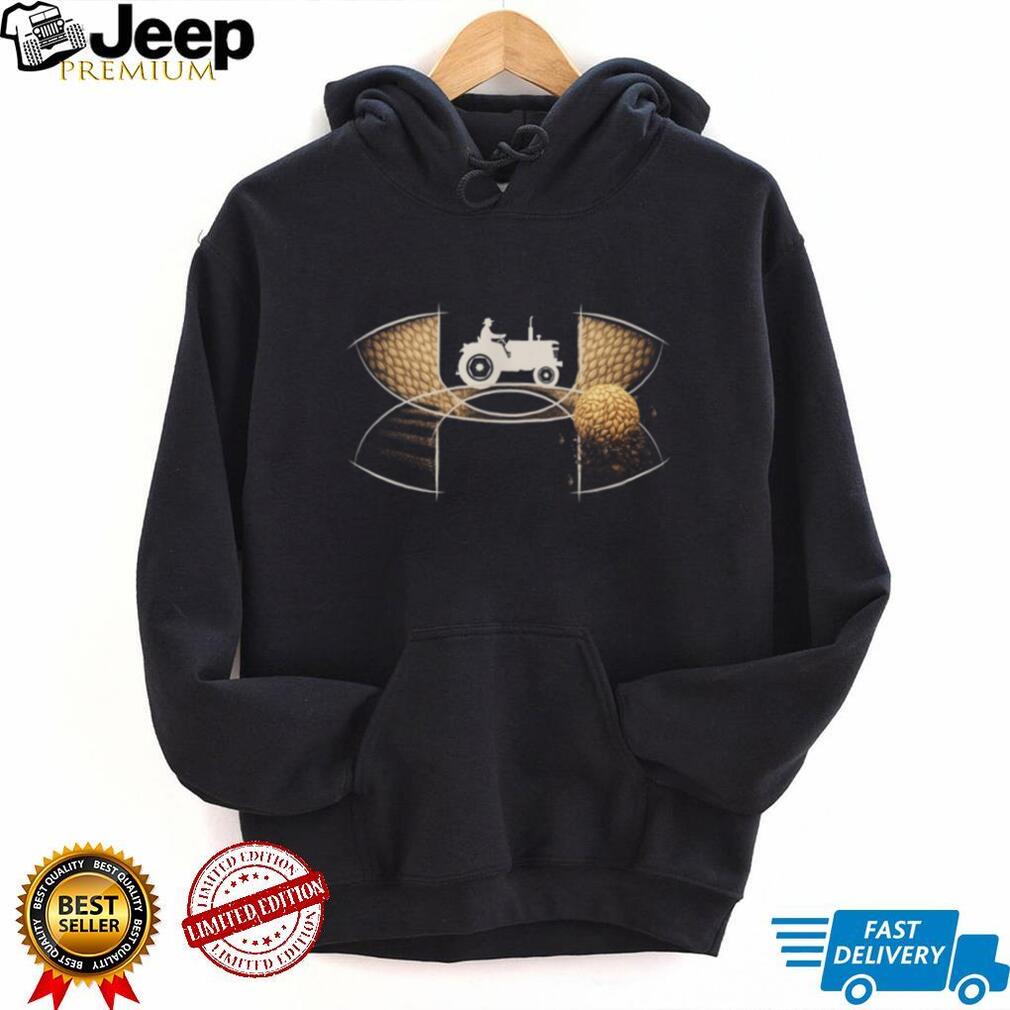 Farming Life Tractor & Wheat Field Graphic Tribute T Shirt