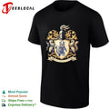 Fart first ask questions badger coat of arms funny shirt
