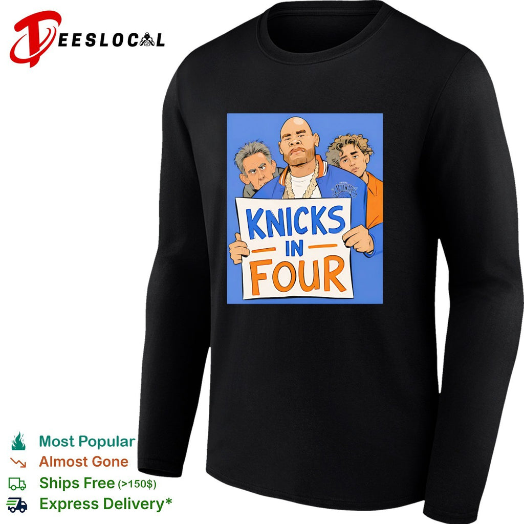Fat Joe Knicks in four celebrity cartoon fan illustration shirt