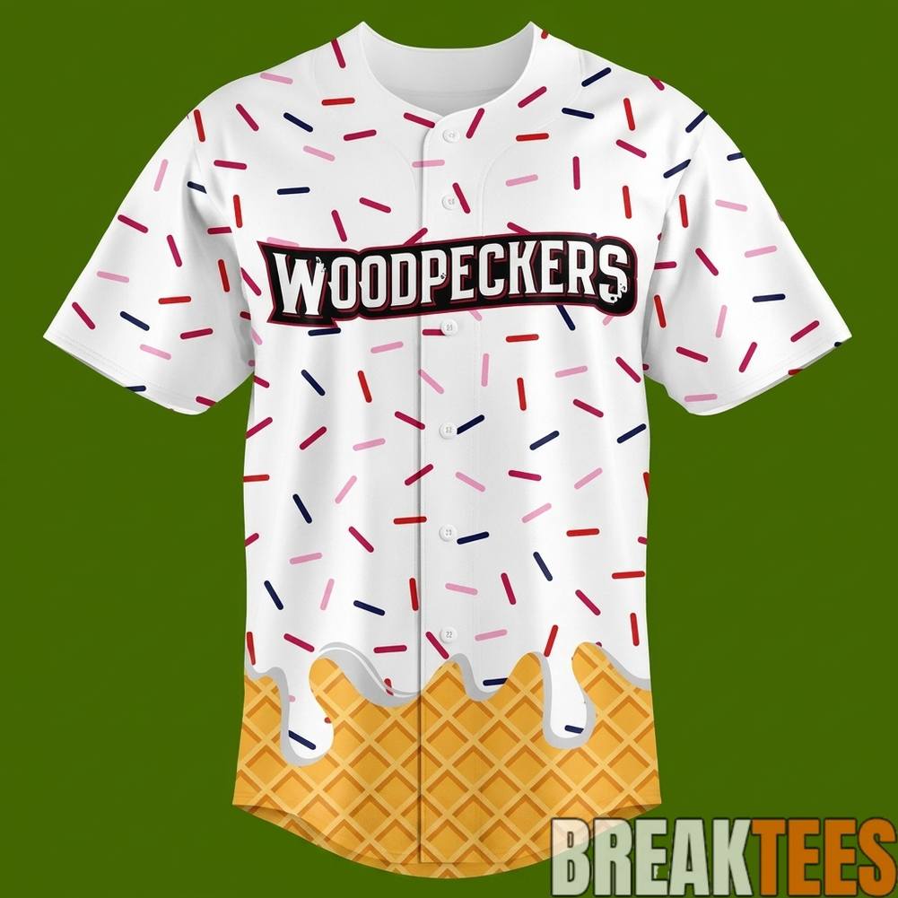 Fayetteville Woodpeckers 2026 Ice Cream Custom Baseball Jersey