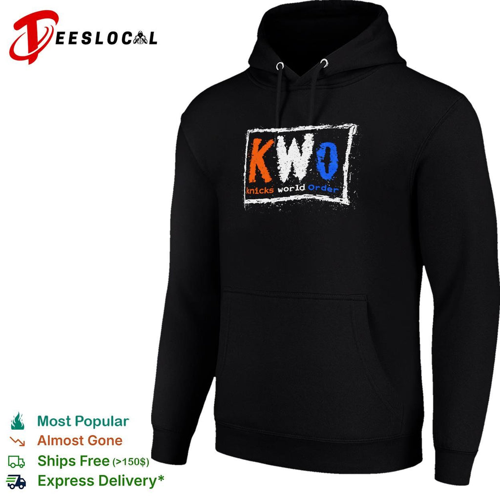 KWO Knicks World Order chalkboard lettering graphic shirt