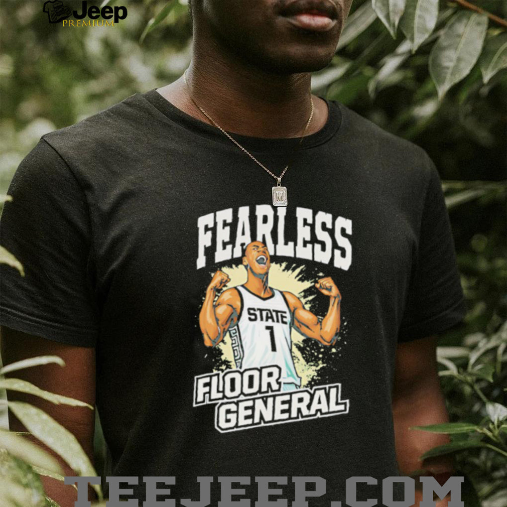 Fearless Floor General Basketball State #1 Graphic Black T shirt
