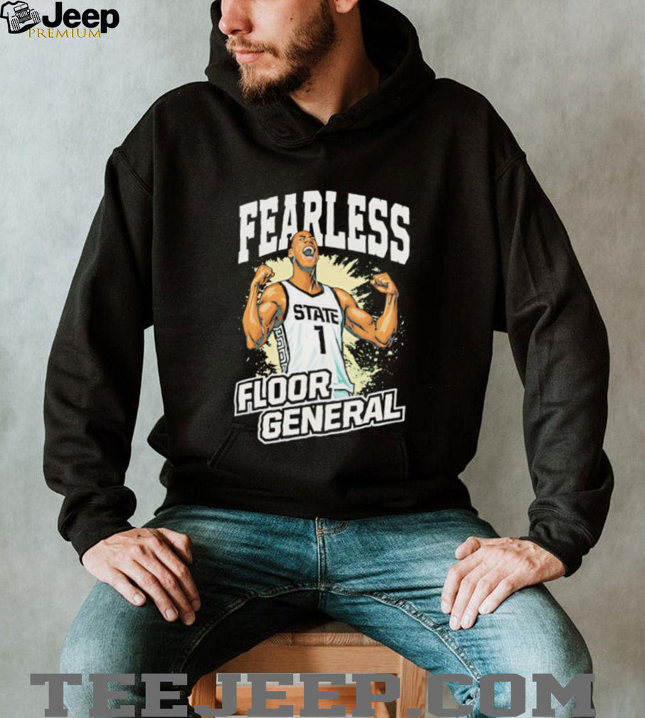 Fearless Floor General Basketball State #1 Graphic Black T shirt
