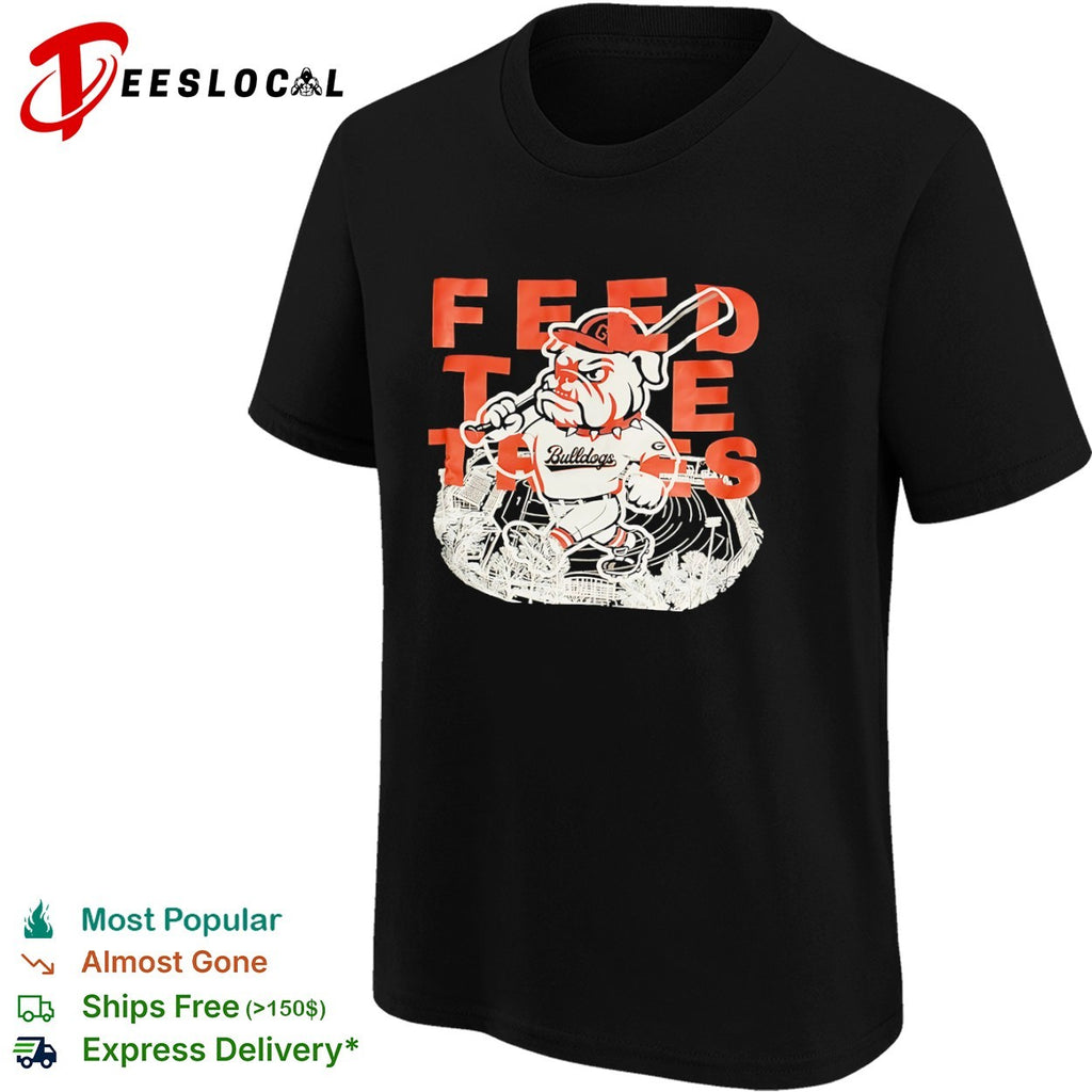 Feed the Tates Georgia Bulldogs baseball mascot Sanford Stadium shirt