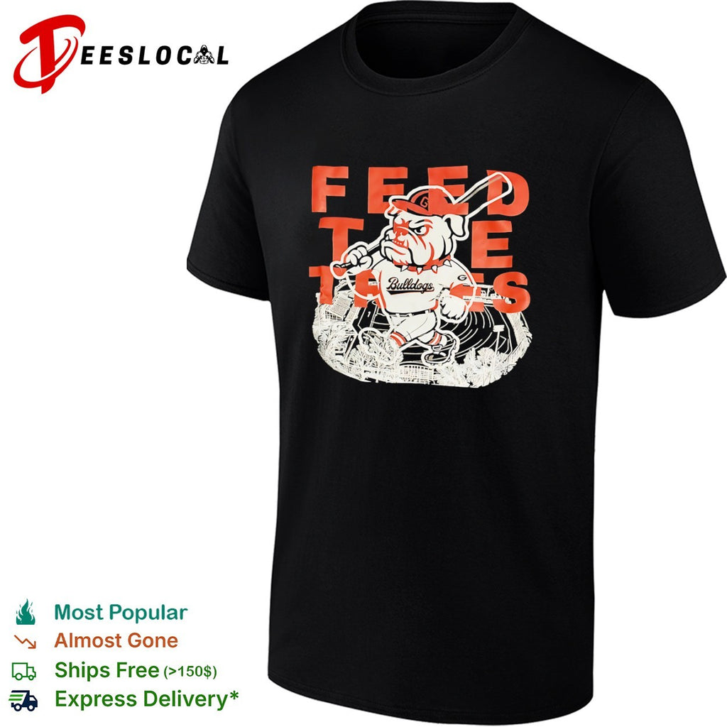 Feed the Tates Georgia Bulldogs baseball mascot Sanford Stadium shirt