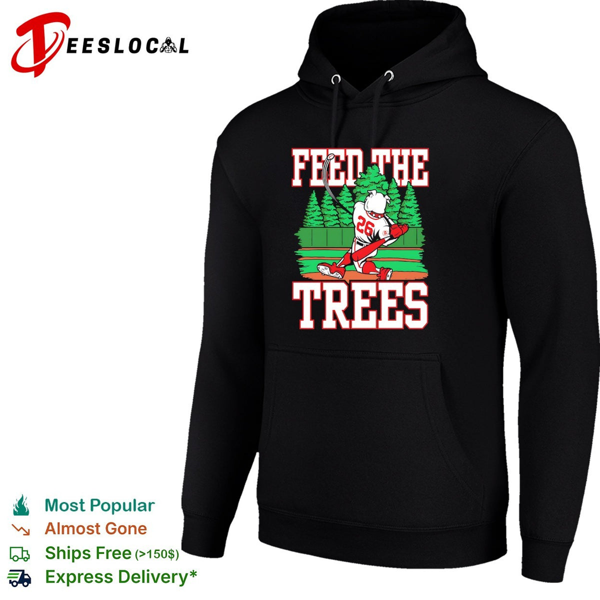 Feed the Trees Georgia Bulldogs baseball shirt