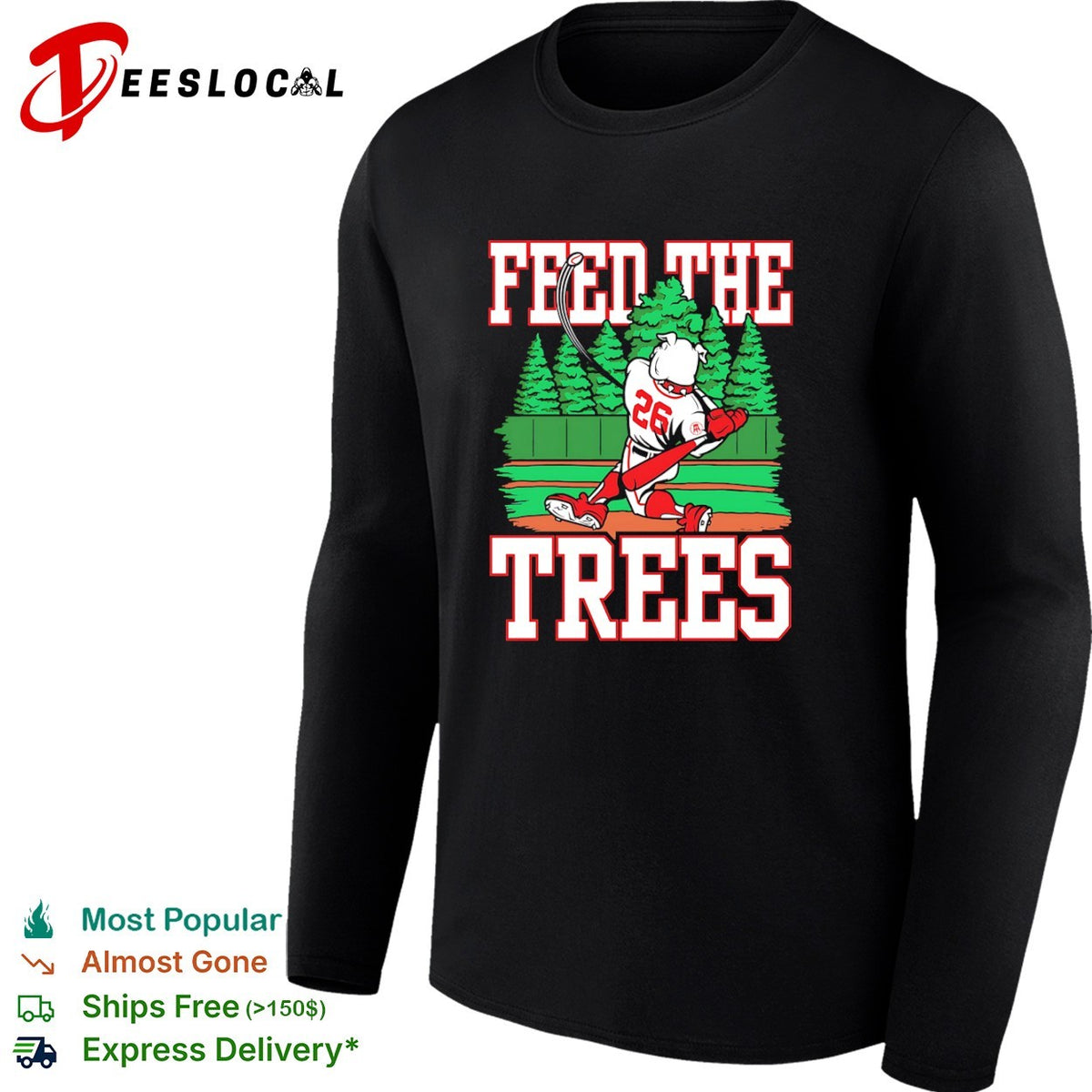 Feed the Trees Georgia Bulldogs baseball shirt