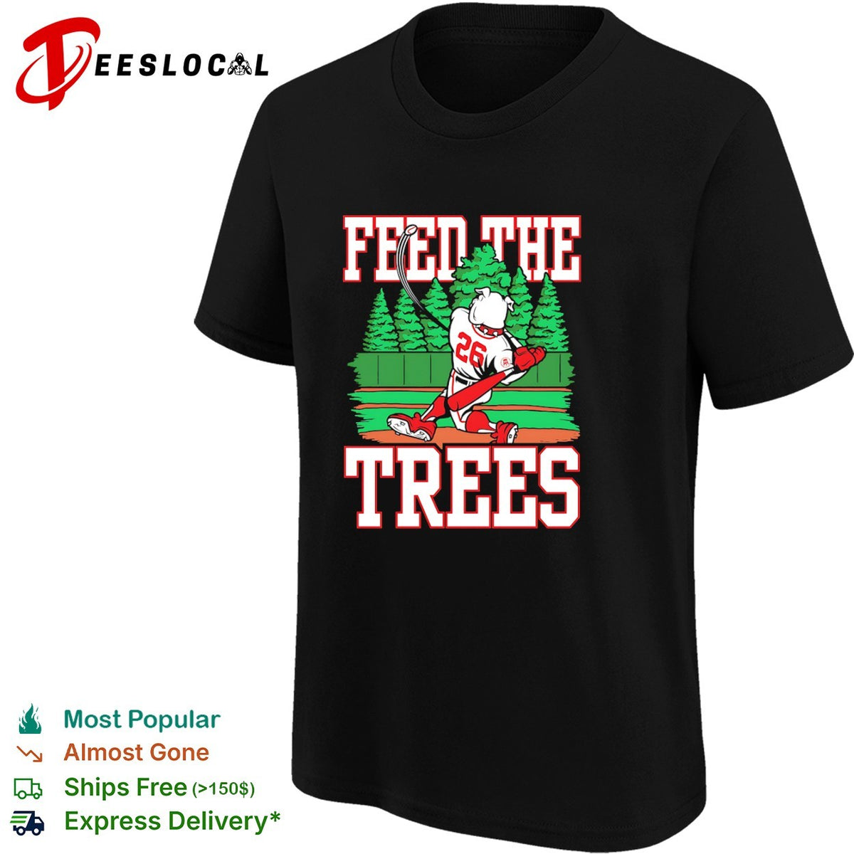 Feed the Trees Georgia Bulldogs baseball shirt
