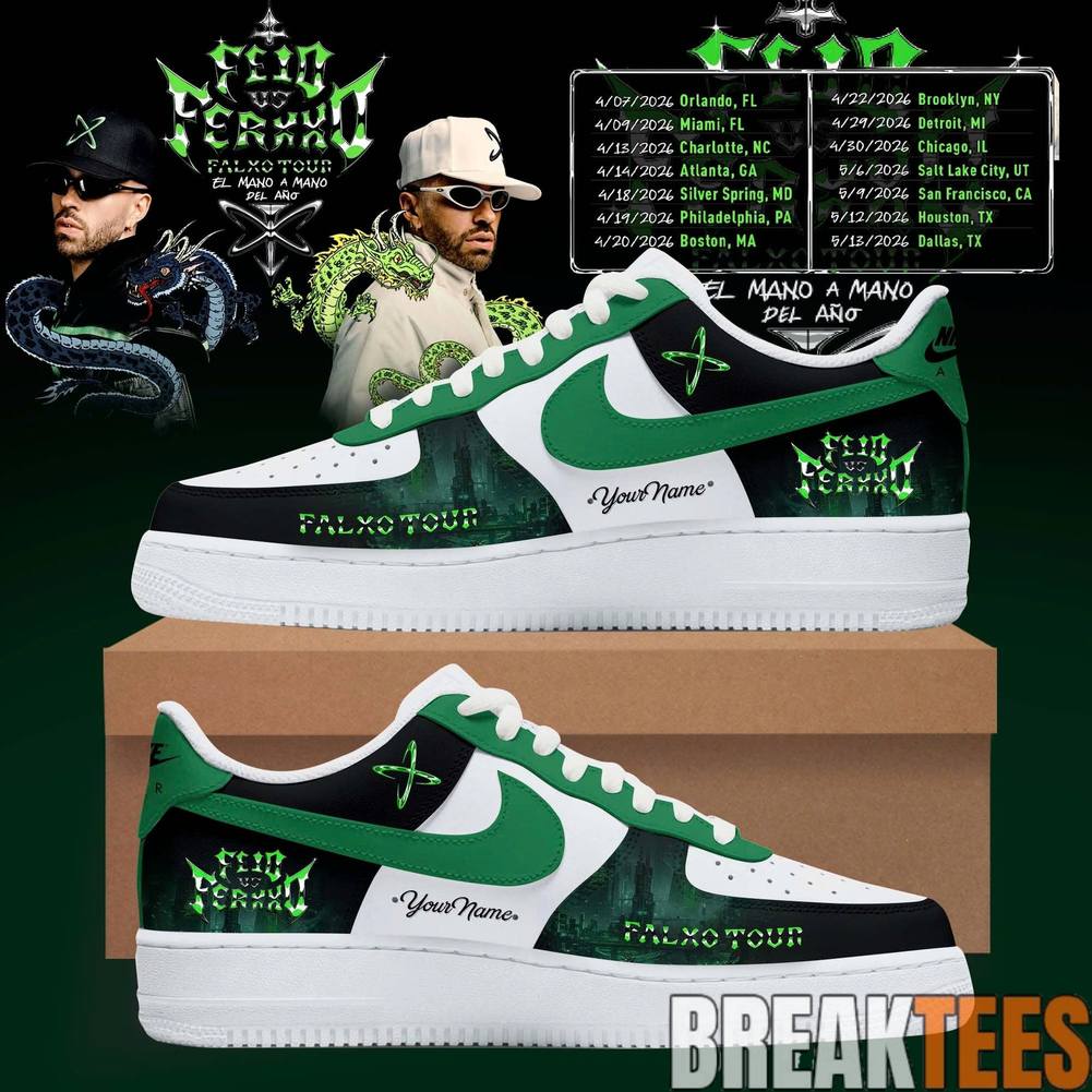 Feid vs Ferxxo Falxo Tour 2026 Custom Air Force 1 Shoes