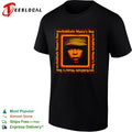 Female neo-soul artist iconic album portrait earth-tone framed record art shirt