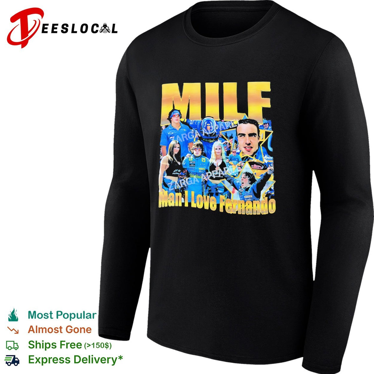 Fernando Alonso Renault F1 Team MILF Man I Love Fernando shirt