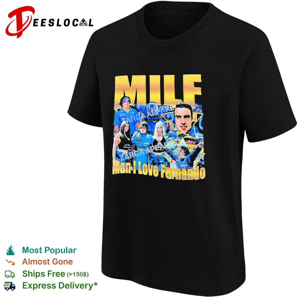 Fernando Alonso Renault F1 Team MILF Man I Love Fernando shirt