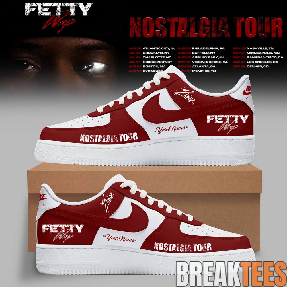 Fetty Wap Nostalgia Tour 2026 Custom Air Force 1 Shoes