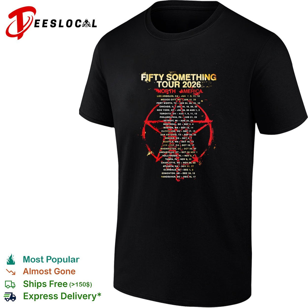 Fifty Something Tour 2026 North America concert dates rock music band tour shirt