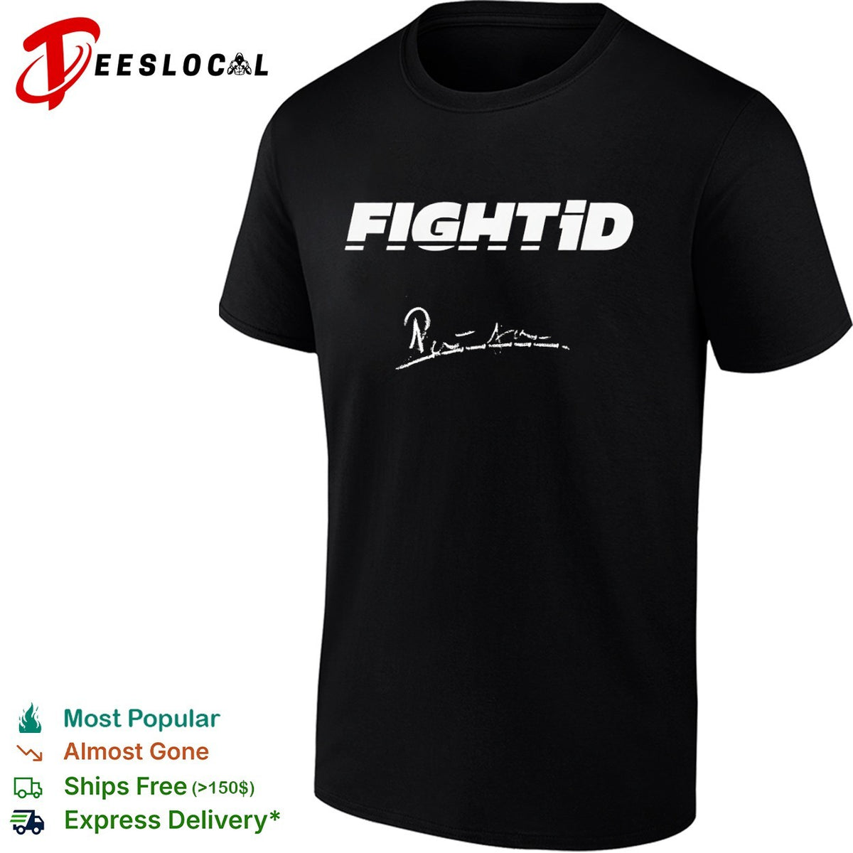Fightid logo and signature shirt
