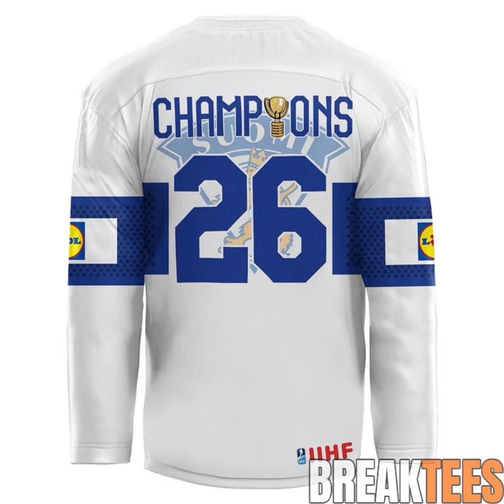 Finland 2026 IIHF World Champions Hockey Jersey