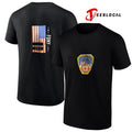 Fire Department city of New York FDNY USA flag logo shirt