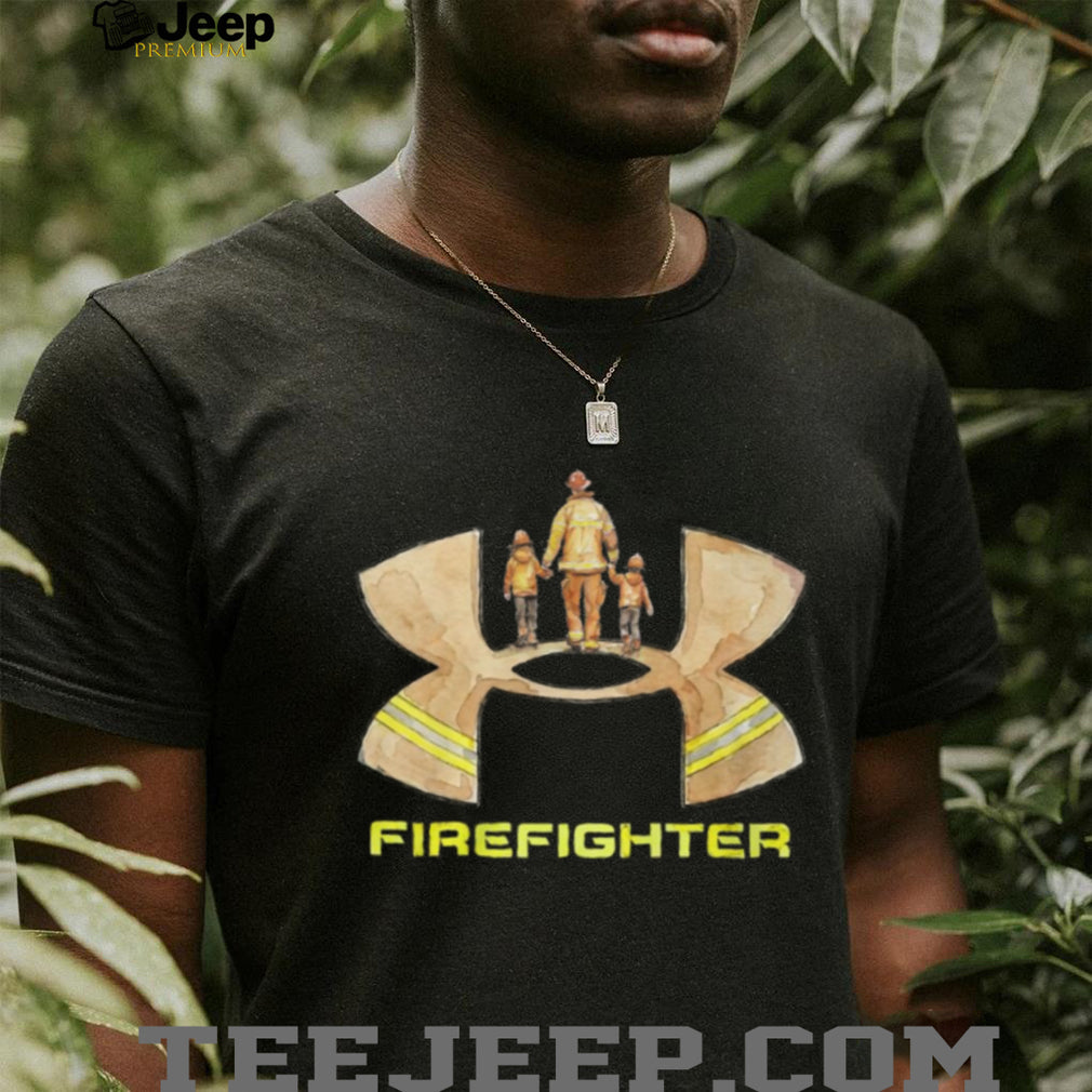 Firefighter Dad and Kids “Follow My Lead” Fire Rescue T Shirt