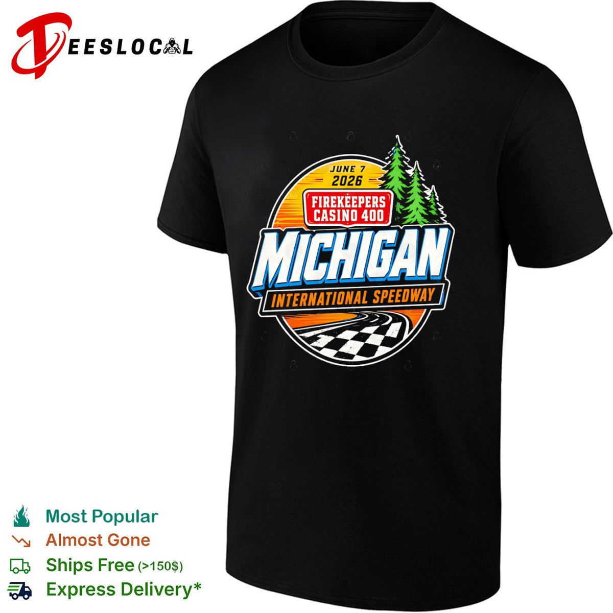 Firekeepers Casino 400 June 7 2026 Michigan International Speedway NASCAR shirt