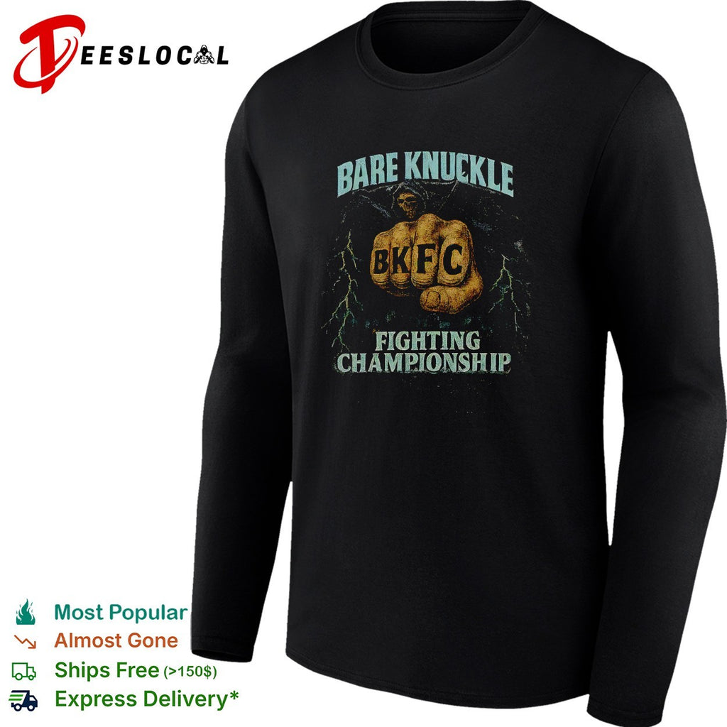 Fist lightning bare knuckle fighting championship bold poster shirt