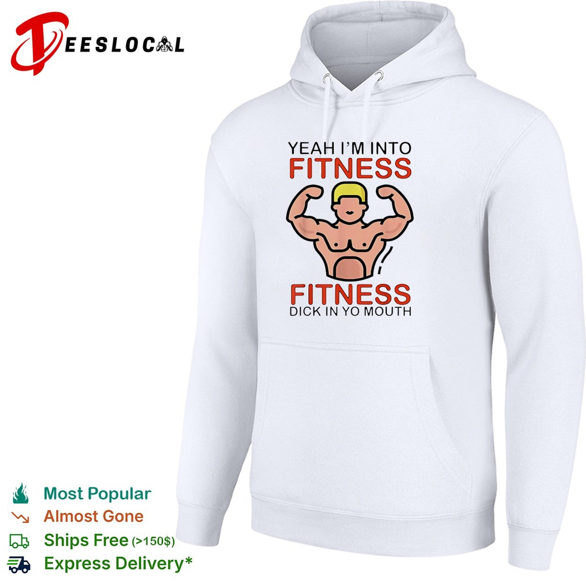 Fitness gym humor adult quote bold graphic shirt