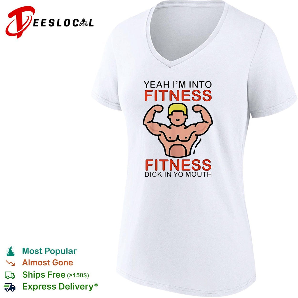 Fitness gym humor adult quote bold graphic shirt