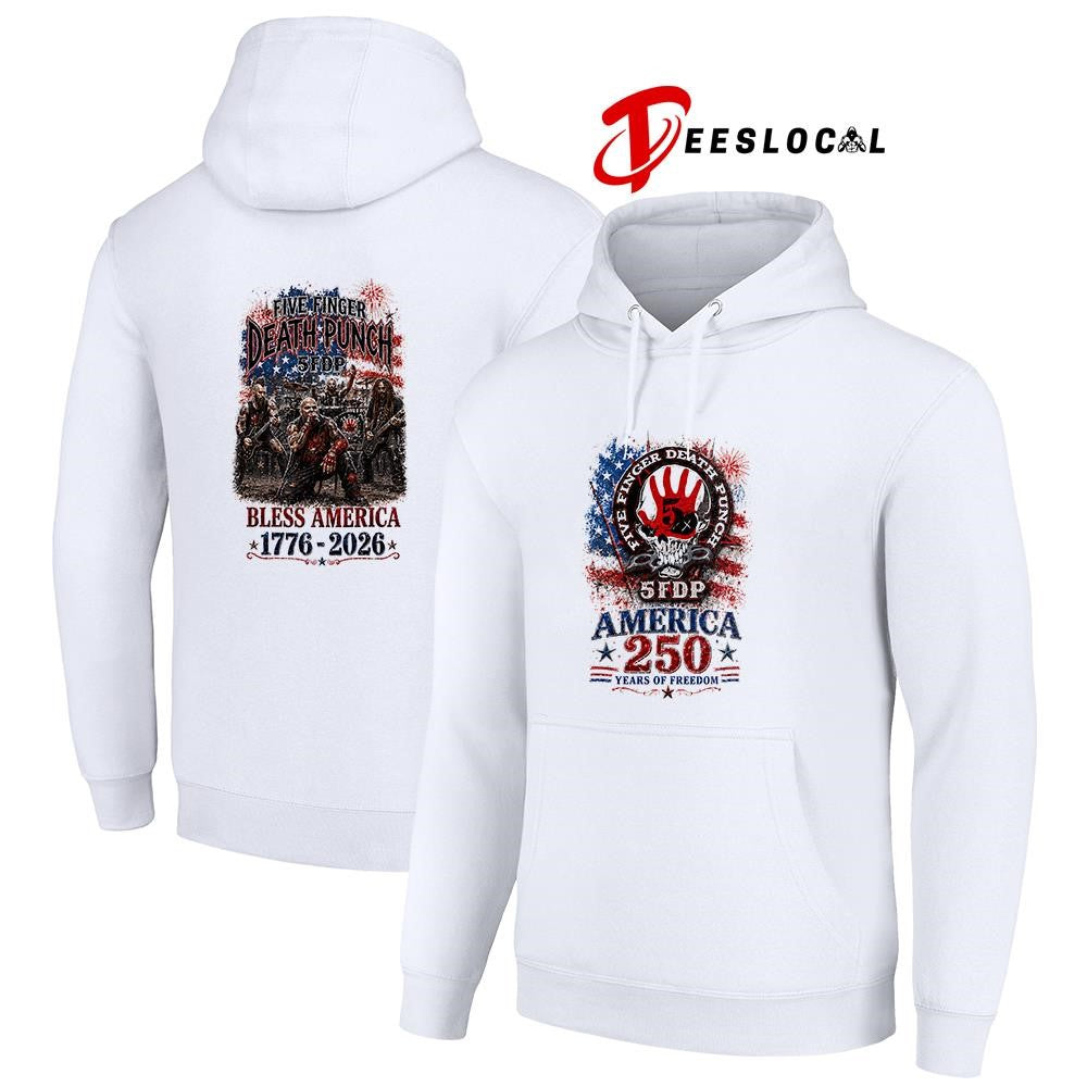 Five Finger Death Punch 5FDP bless America 250 years of freedom shirt