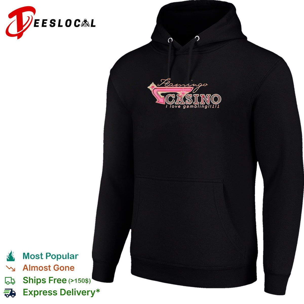Flamingo Casino I love gambling shirt