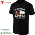Flamingo If I’m drunk It’s my camping friends’ fault shirt