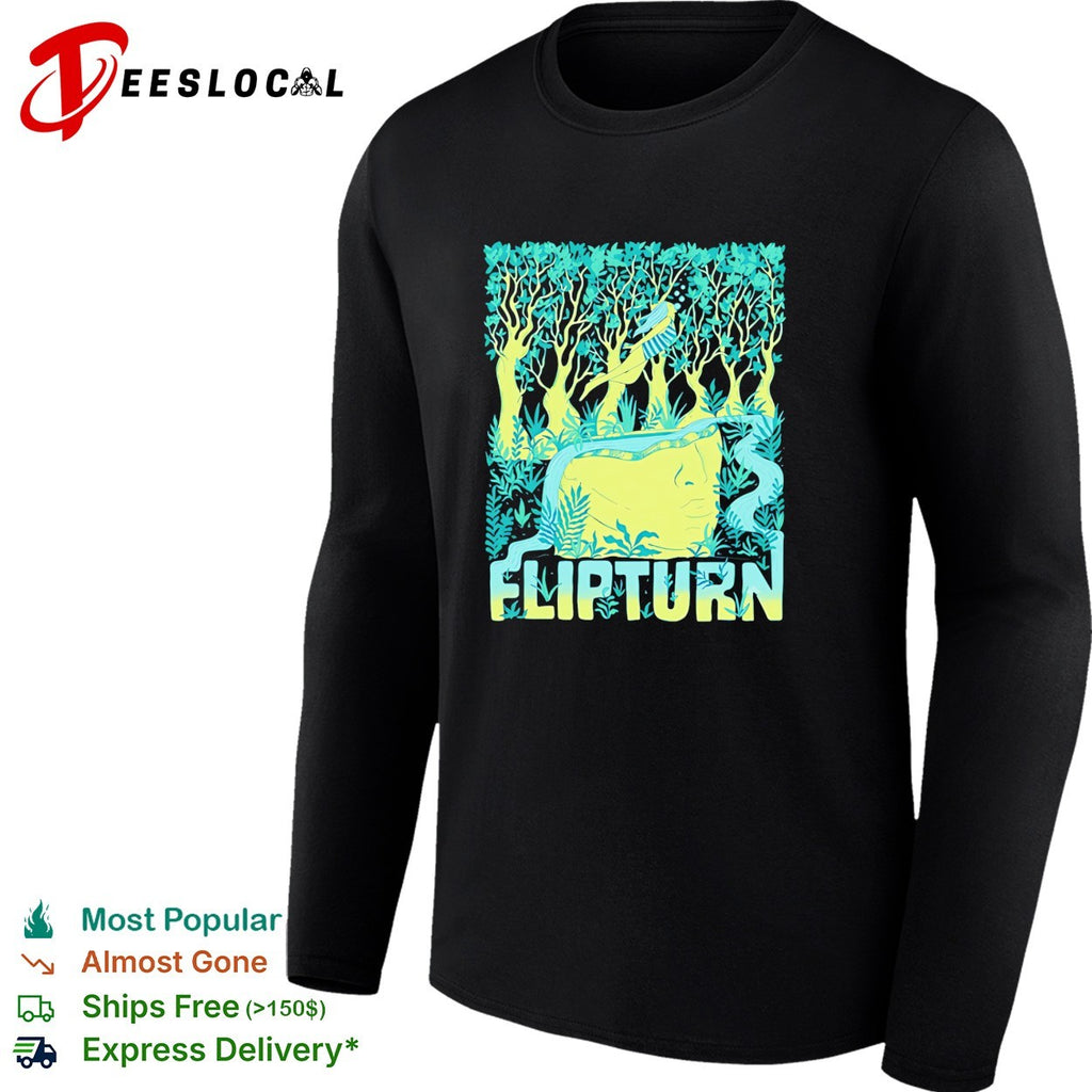 Flipturn band forest nature illustration concert shirt