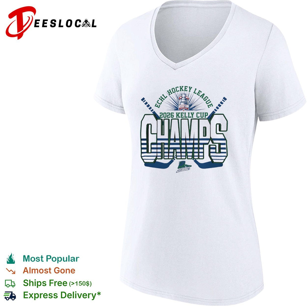 Florida Everblades 2026 Kelly Cup Champs ECHL Hockey League Winners Graphic shirt