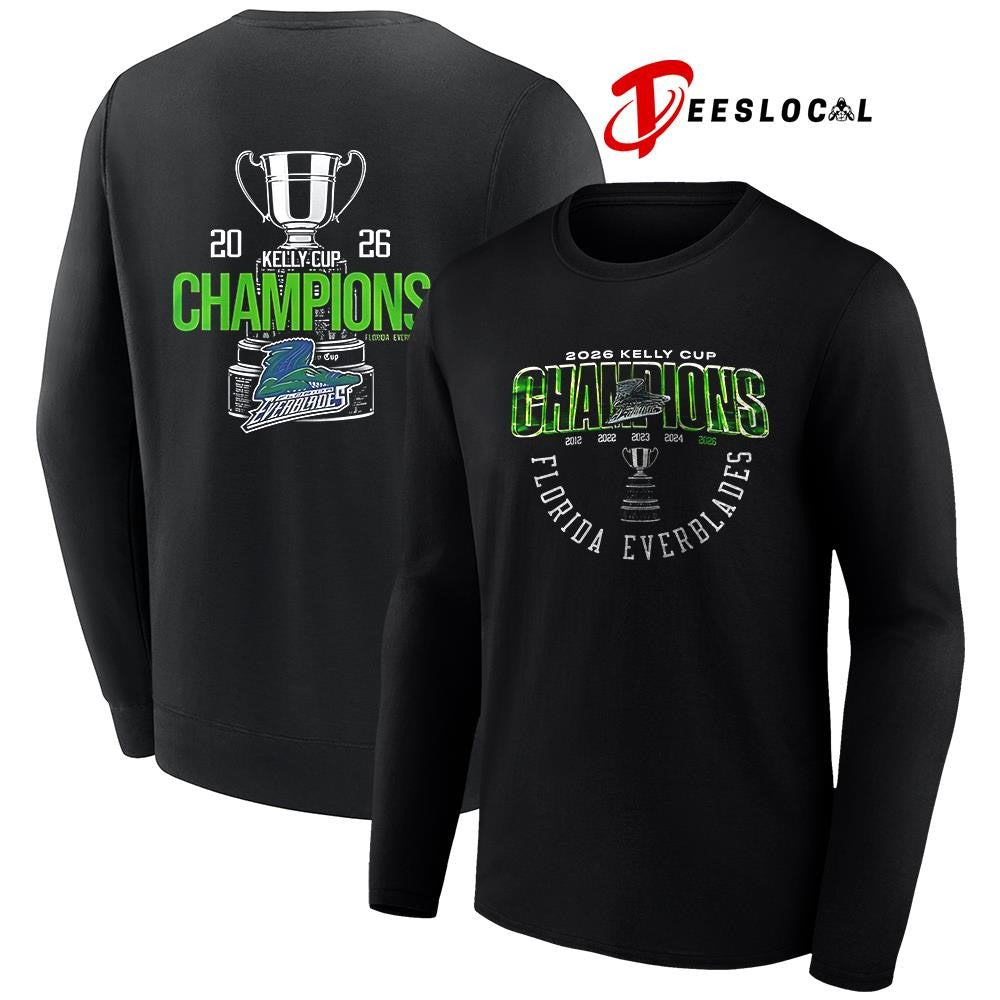 Florida Everblades 2026 Kelly Cup champions graphic shirt