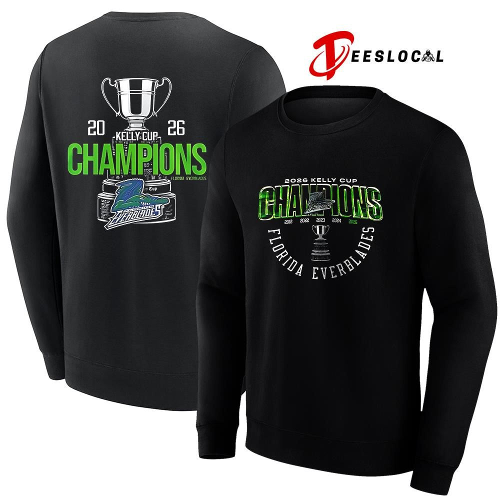 Florida Everblades 2026 Kelly Cup champions graphic shirt