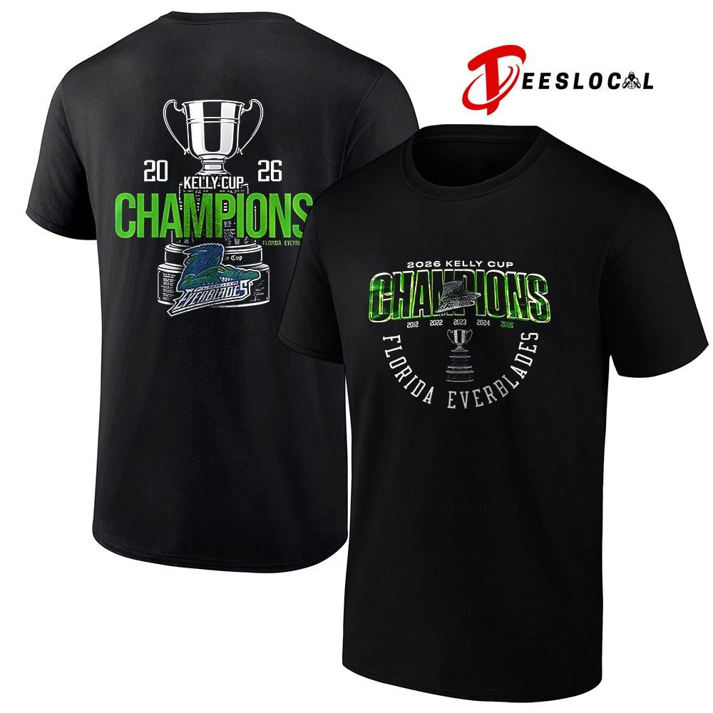 Florida Everblades 2026 Kelly Cup champions graphic shirt