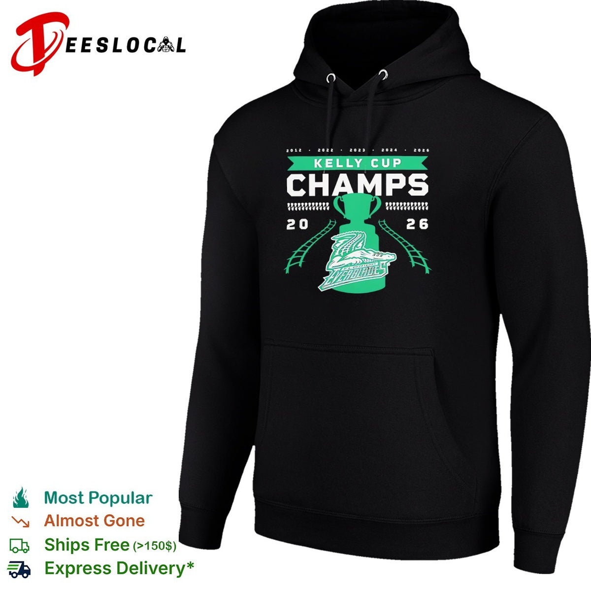 Florida Everblades Kelly Cup Champs 2012 2022 2023 2024 2026 ECHL hockey team shirt
