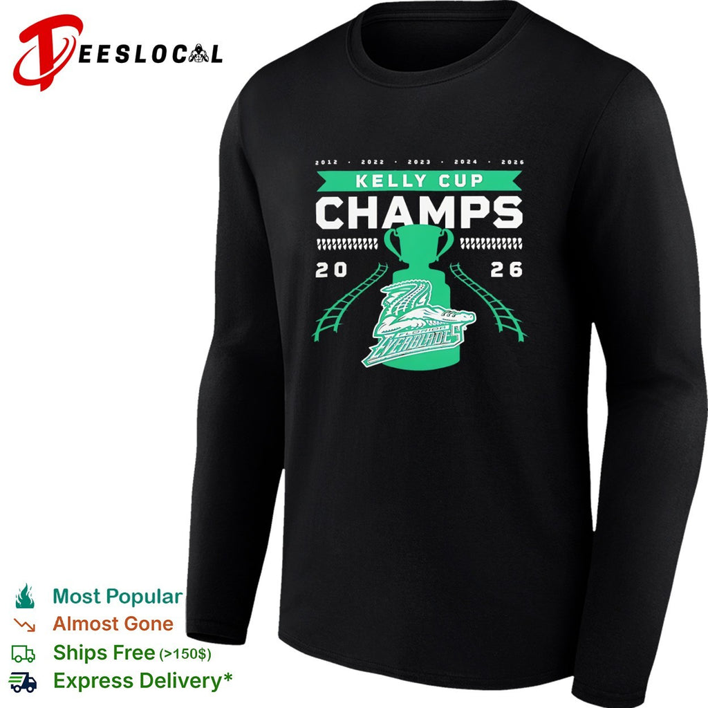 Florida Everblades Kelly Cup Champs 2012 2022 2023 2024 2026 ECHL hockey team shirt