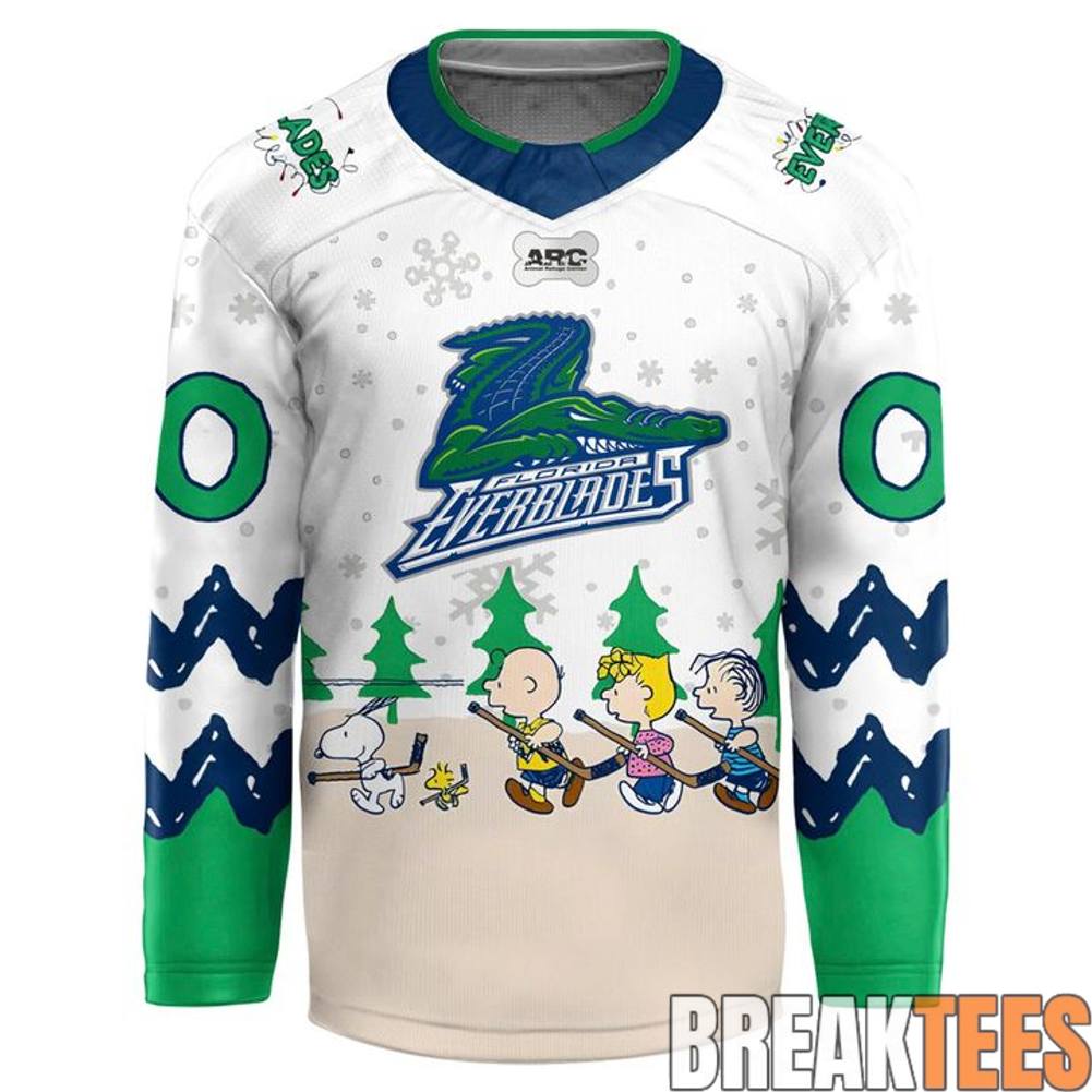 Florida Everblades Peanuts Night Hockey Jersey