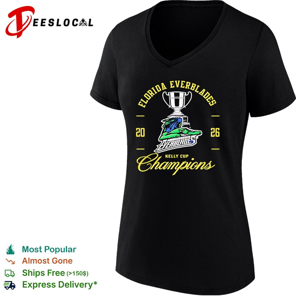 Florida Everblades trophy alligator 2026 Kelly Cup champions shirt