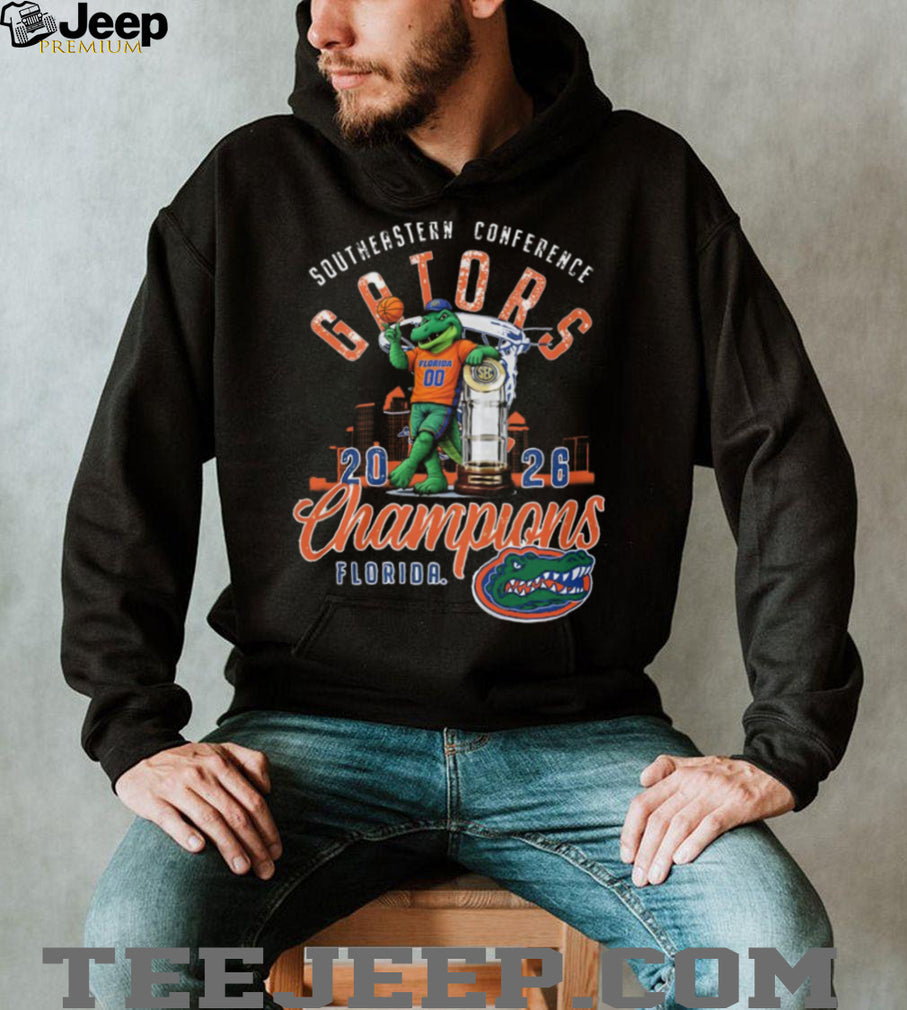 Florida Gators 2026 SEC Basketball Champions Mascot Trophy Shirt