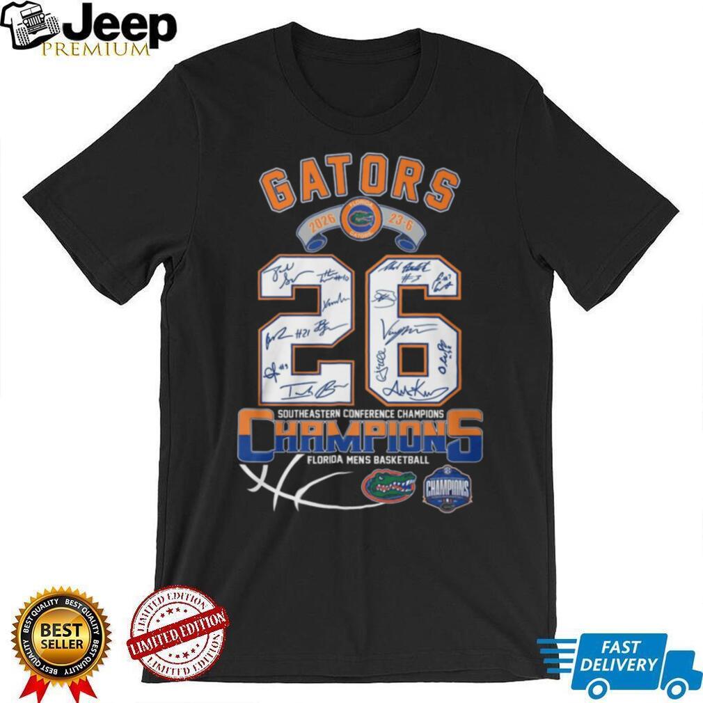 Florida Gators 2026 SEC Men’s Basketball Champions Signature T Shirt