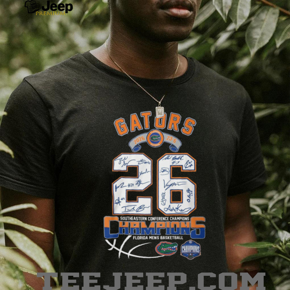 Florida Gators 2026 SEC Men’s Basketball Champions Signature T Shirt