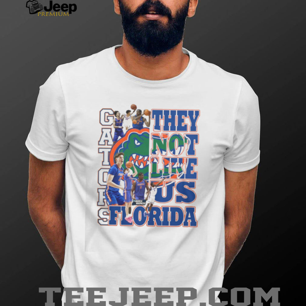 Florida Gators Basketball “They Not Like Us” March Madness White T Shirt