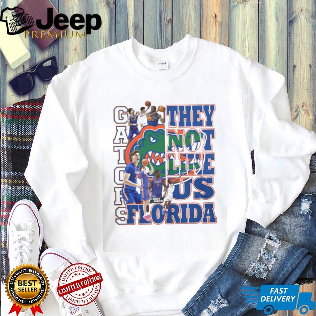 Florida Gators Basketball “They Not Like Us” March Madness White T Shirt