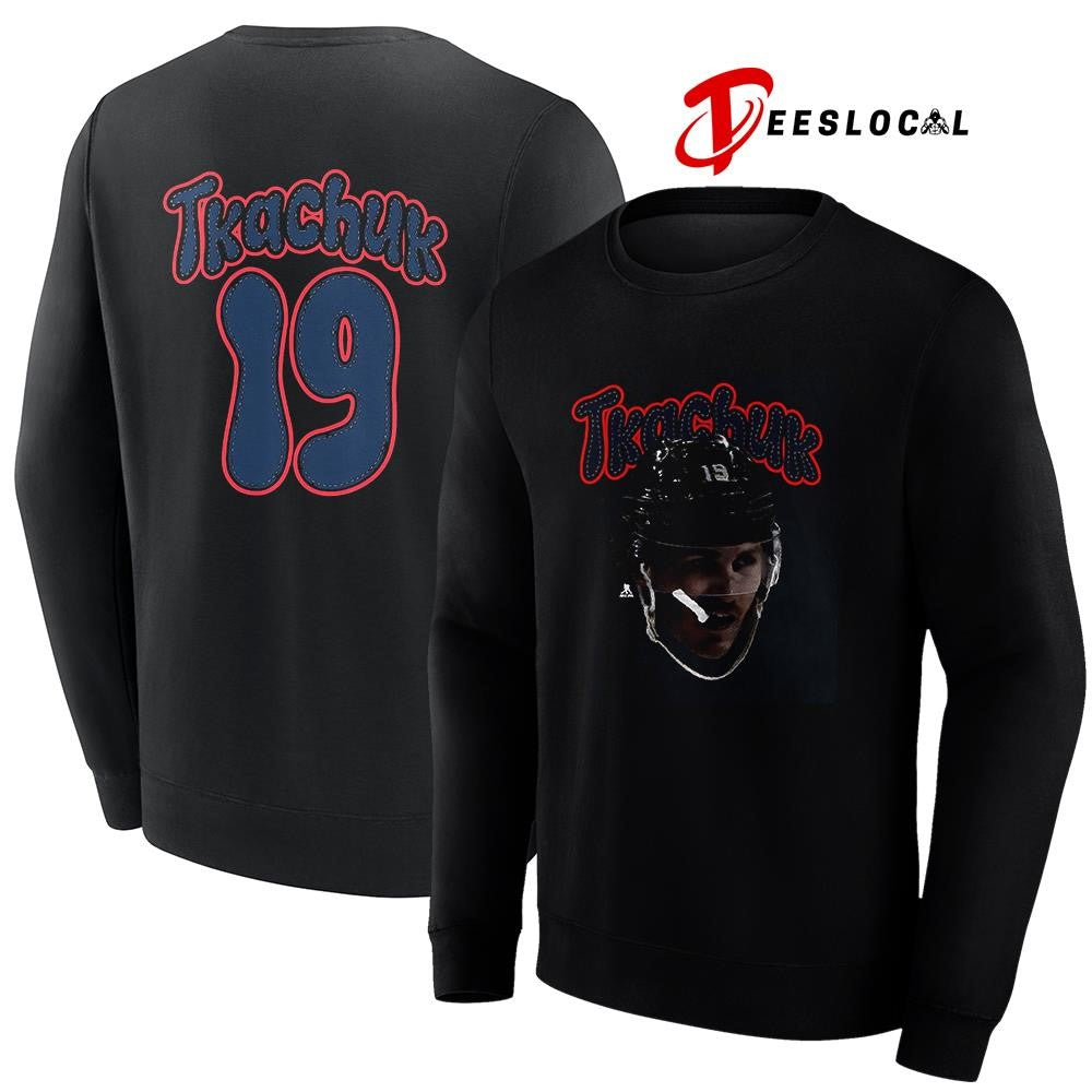 Florida Panthers Matthew Tkachuk portrait name and number shirt