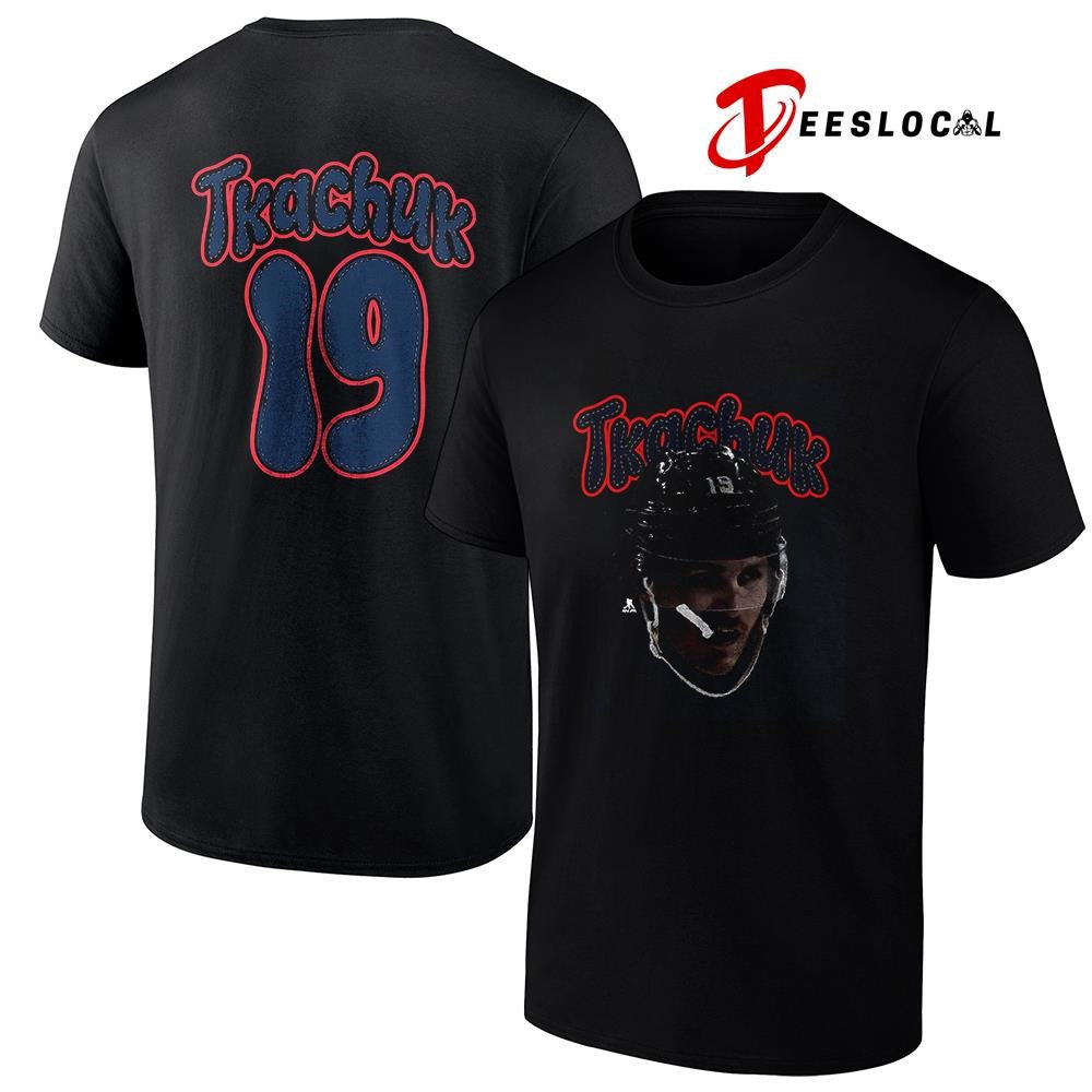 Florida Panthers Matthew Tkachuk portrait name and number shirt