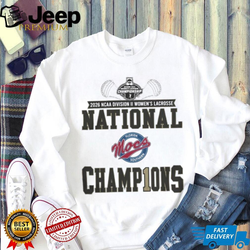 Florida Southern Mocs 2026 NCAA Division II Women’s Lacrosse National Champions Locker Room Shirt