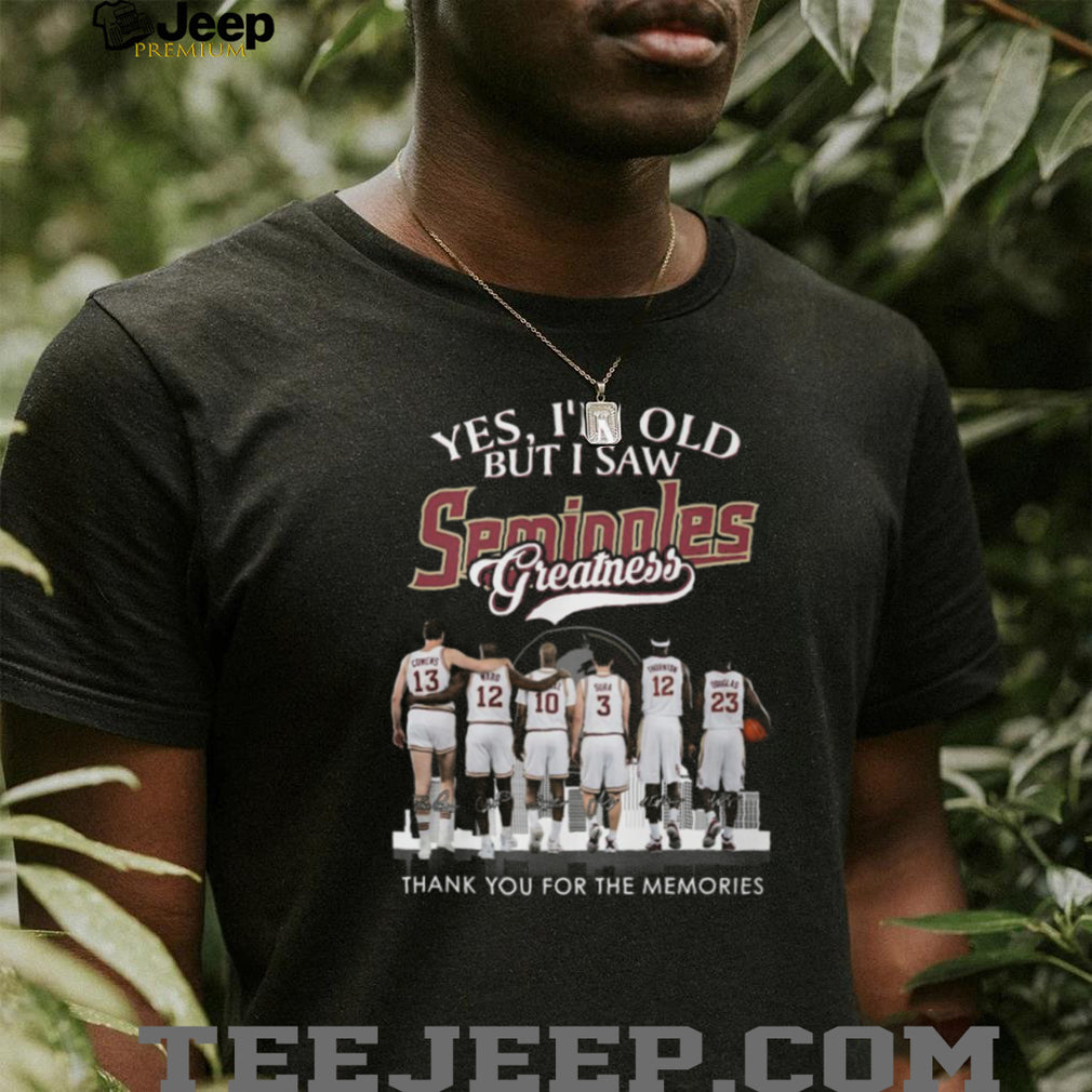 Florida State Seminoles Basketball Greatness Legend Signatures Memories T Shirt