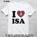 Florida State Seminoles Fan I Love Isa Heart Logo T Shirt